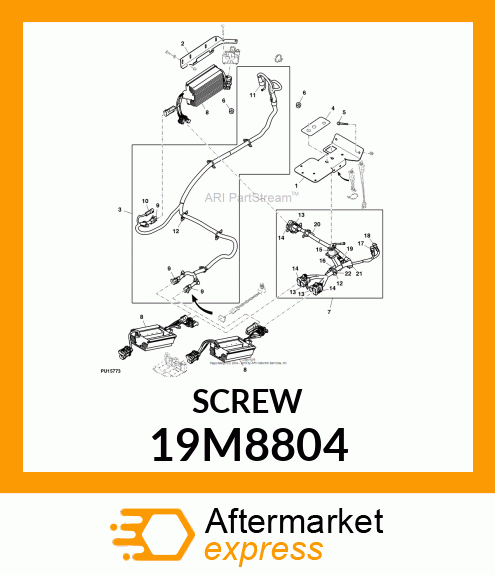 SCREW, FLANGED, METRIC 19M8804