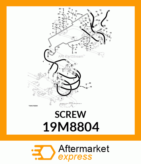 SCREW, FLANGED, METRIC 19M8804