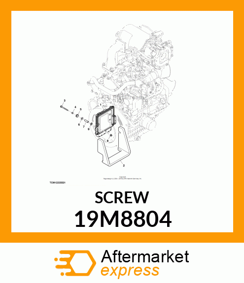 SCREW, FLANGED, METRIC 19M8804