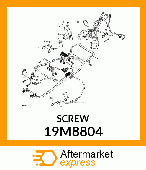 SCREW, FLANGED, METRIC 19M8804