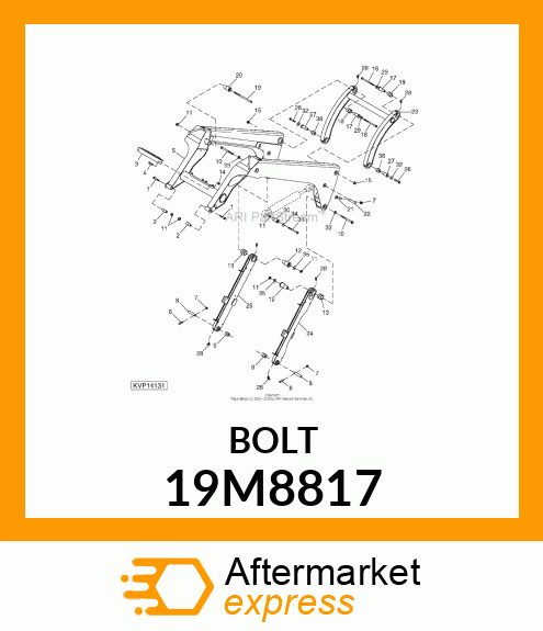 SCREW, HEX HEAD, METRIC 19M8817