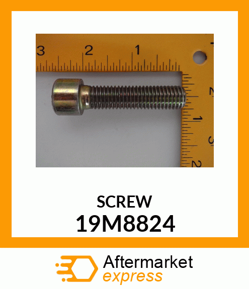 SCREW, HEX SOCKET HEAD, METRIC 19M8824