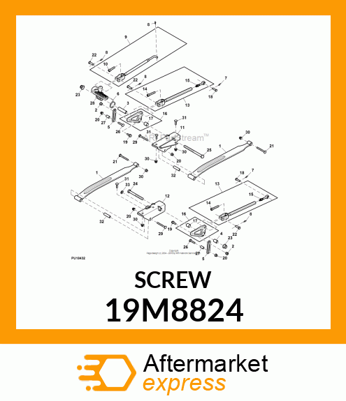 SCREW, HEX SOCKET HEAD, METRIC 19M8824