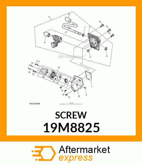 SCREW, HEX SOCKET HEAD, METRIC 19M8825