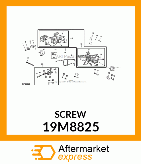 SCREW, HEX SOCKET HEAD, METRIC 19M8825