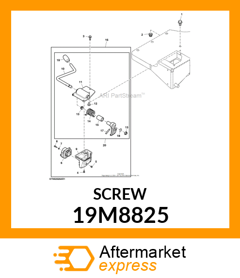 SCREW, HEX SOCKET HEAD, METRIC 19M8825