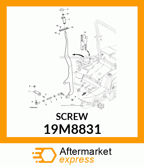 SCREW,HEX SOCKET,OVAL HEAD,FLANGED/ 19M8831