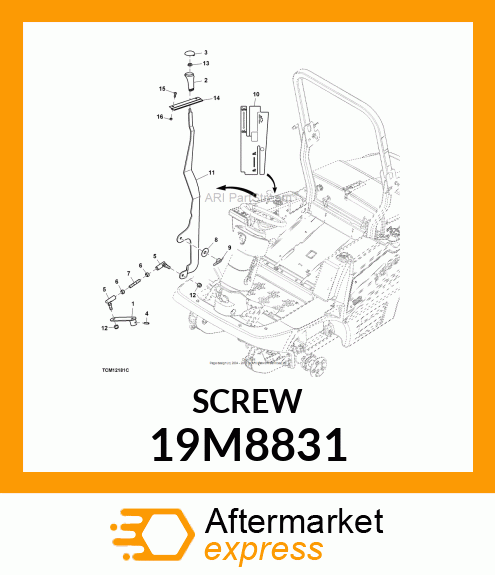 SCREW,HEX SOCKET,OVAL HEAD,FLANGED/ 19M8831