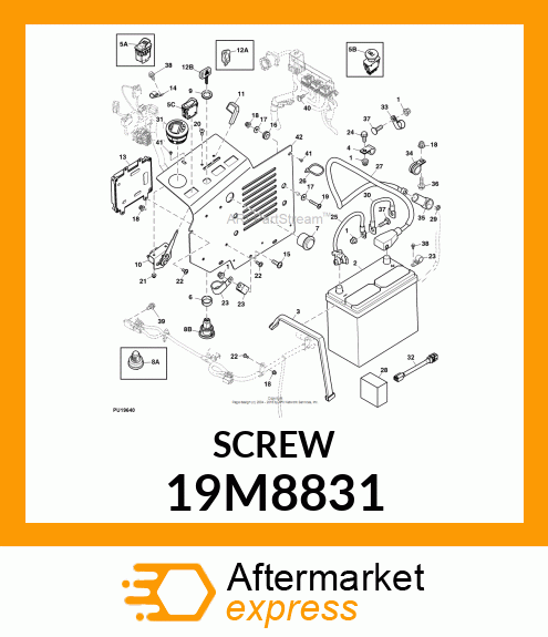 SCREW,HEX SOCKET,OVAL HEAD,FLANGED/ 19M8831