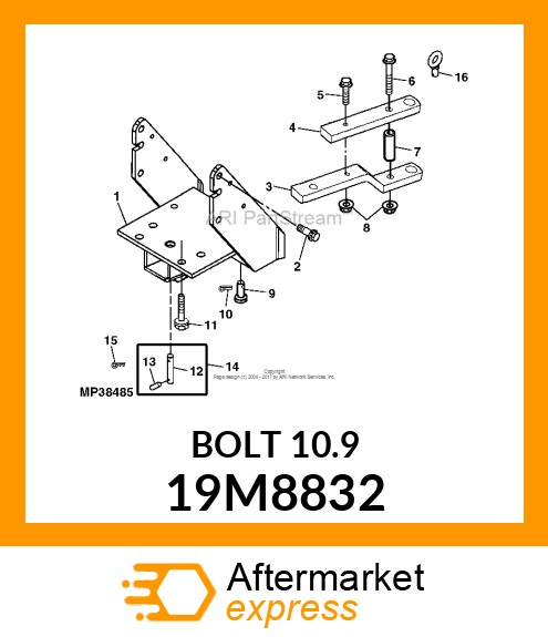 SCREW, FLANGED, METRIC 19M8832