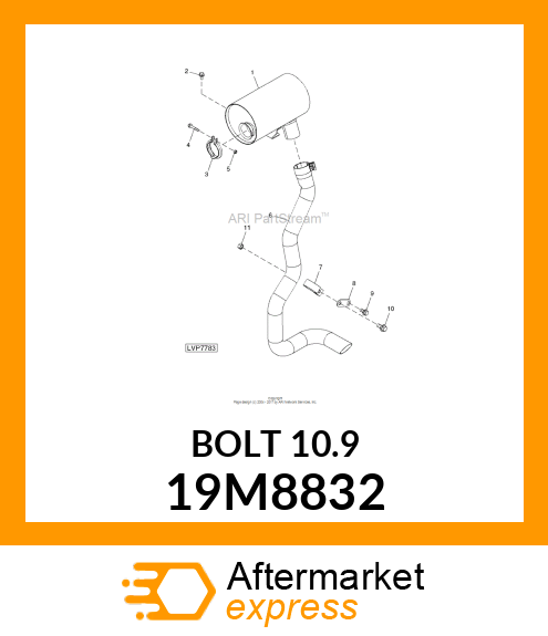 SCREW, FLANGED, METRIC 19M8832