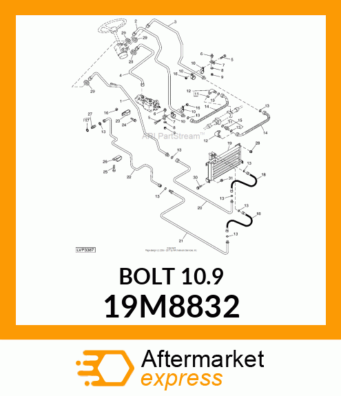 SCREW, FLANGED, METRIC 19M8832