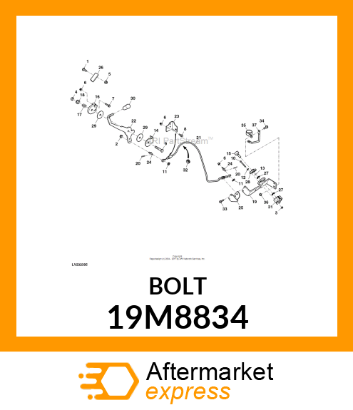 SCREW, HEX HEAD, METRIC 19M8834