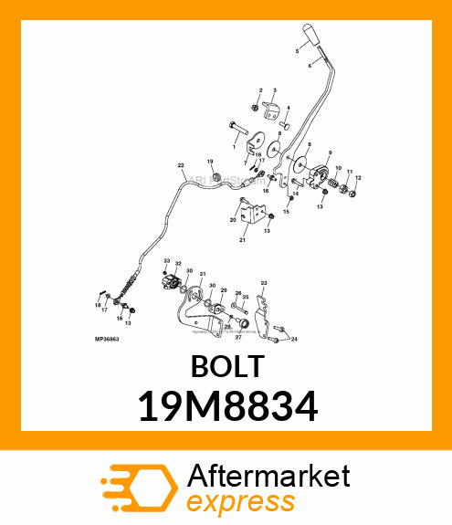 SCREW, HEX HEAD, METRIC 19M8834