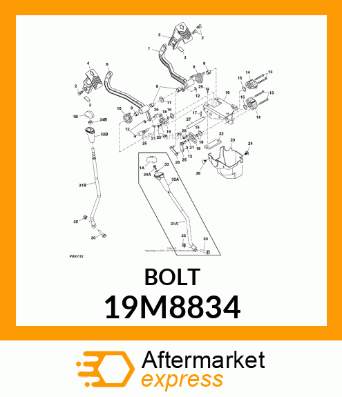 SCREW, HEX HEAD, METRIC 19M8834