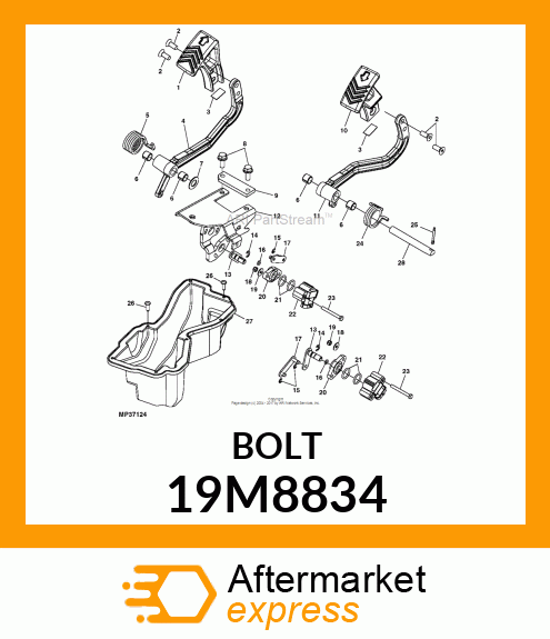 SCREW, HEX HEAD, METRIC 19M8834