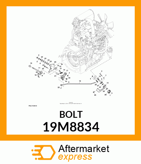 SCREW, HEX HEAD, METRIC 19M8834