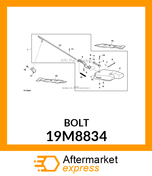 SCREW, HEX HEAD, METRIC 19M8834