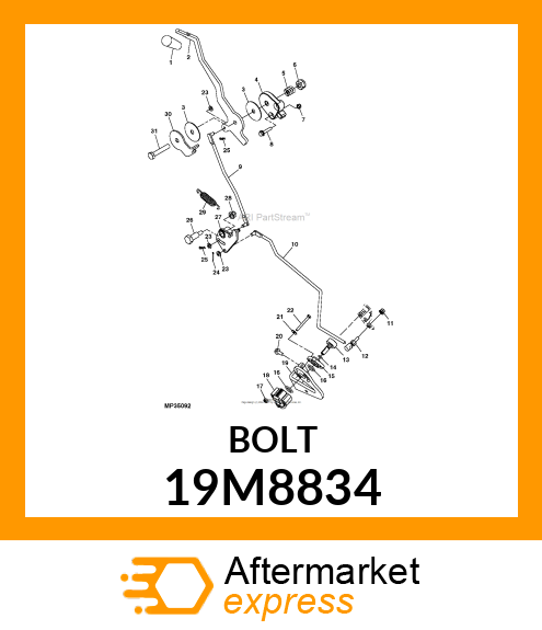 SCREW, HEX HEAD, METRIC 19M8834