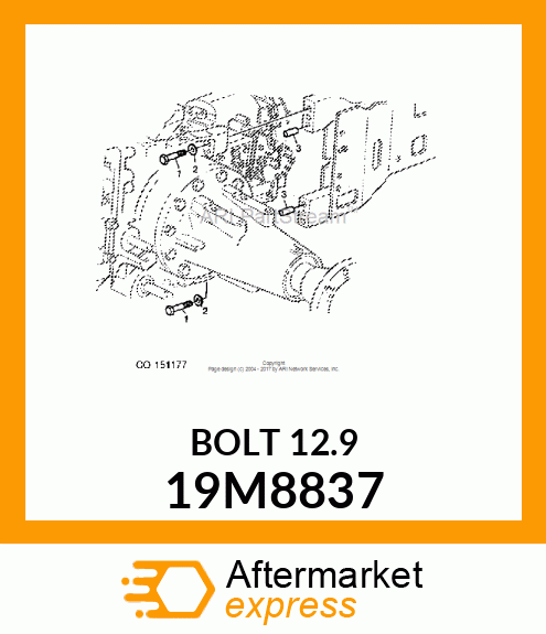 SCREW, HEX HEAD, METRIC 19M8837