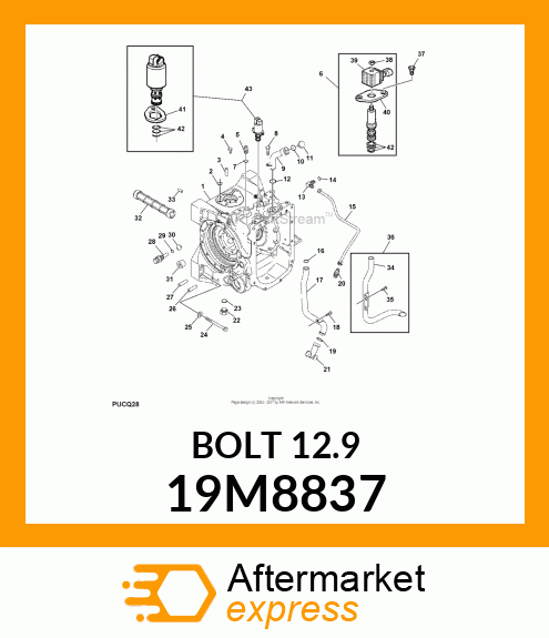 SCREW, HEX HEAD, METRIC 19M8837