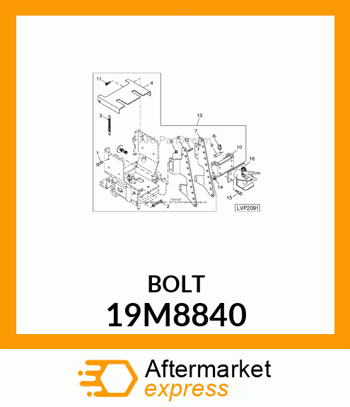 SCREW, HEX HEAD, METRIC 19M8840