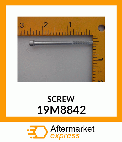 SCREW, HEX SOCKET HEAD, METRIC 19M8842