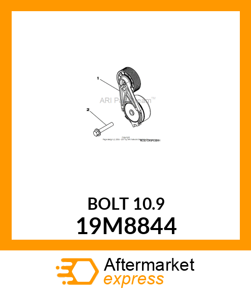 SCREW, FLANGED, METRIC 19M8844