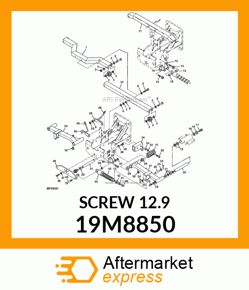 SCREW, HEX HEAD, METRIC 19M8850