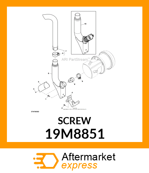 SCREW,HEX SOCKET M6X12 LAN999 19M8851