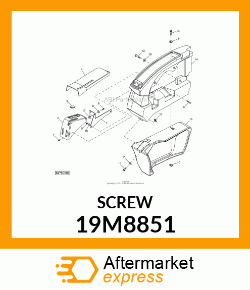 SCREW,HEX SOCKET M6X12 LAN999 19M8851