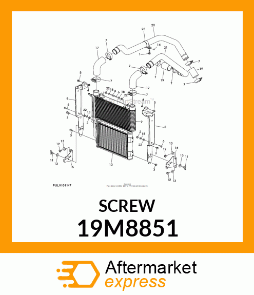 SCREW,HEX SOCKET M6X12 LAN999 19M8851