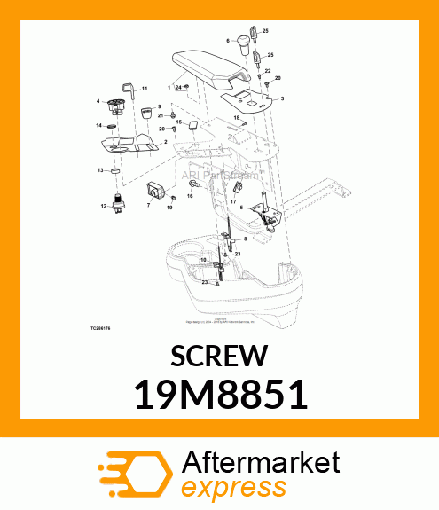 SCREW,HEX SOCKET M6X12 LAN999 19M8851