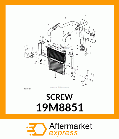 SCREW,HEX SOCKET M6X12 LAN999 19M8851