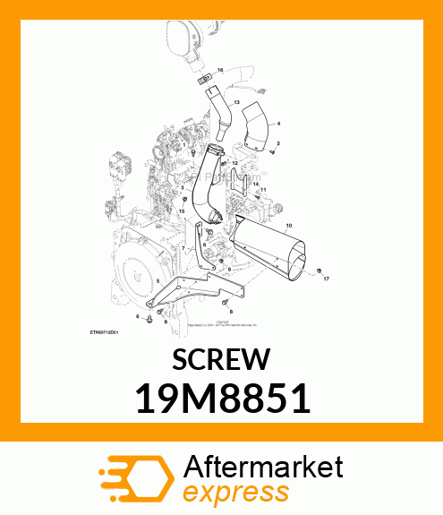 SCREW,HEX SOCKET M6X12 LAN999 19M8851