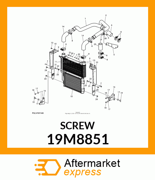 SCREW,HEX SOCKET M6X12 LAN999 19M8851