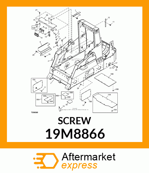 SCREW, HEX SOCKET HEAD, METRIC 19M8866