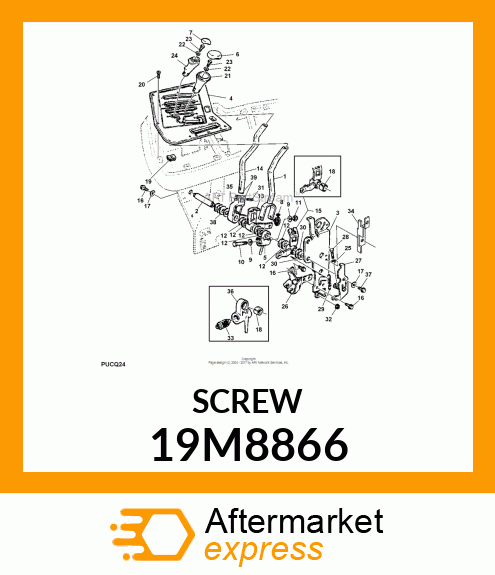 SCREW, HEX SOCKET HEAD, METRIC 19M8866