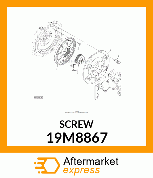 SCREW, HEX SOCKET HEAD, METRIC 19M8867