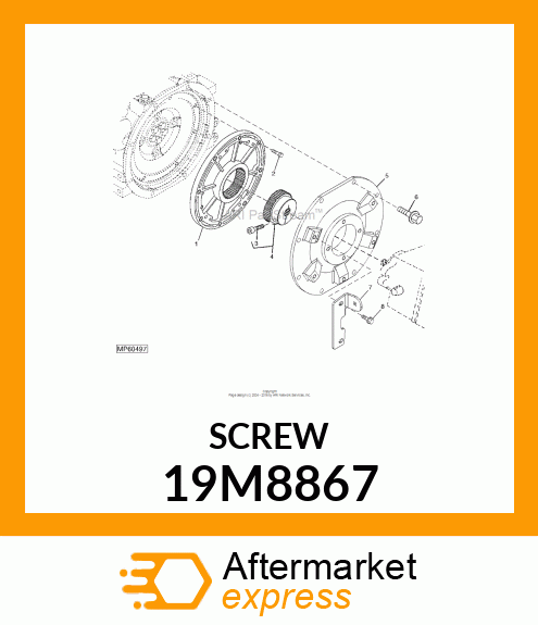 SCREW, HEX SOCKET HEAD, METRIC 19M8867