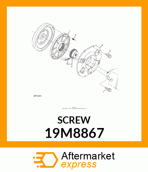 SCREW, HEX SOCKET HEAD, METRIC 19M8867