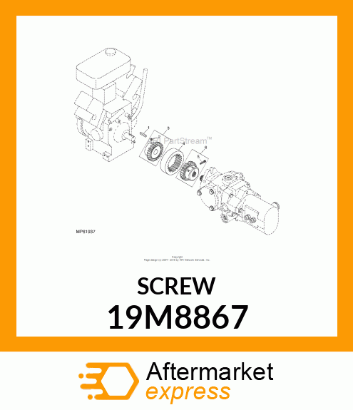 SCREW, HEX SOCKET HEAD, METRIC 19M8867