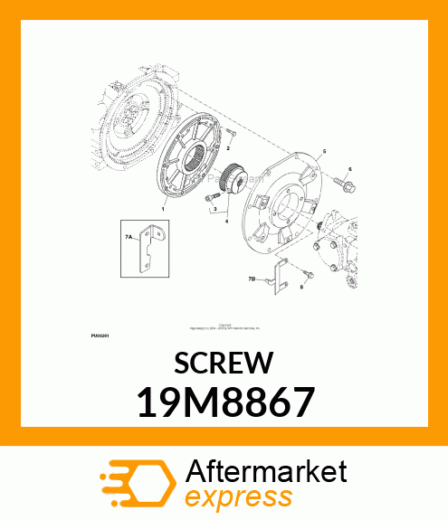 SCREW, HEX SOCKET HEAD, METRIC 19M8867