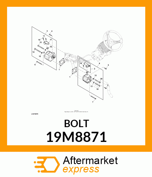 SCREW, HEX SOCKET HEAD, METRIC 19M8871