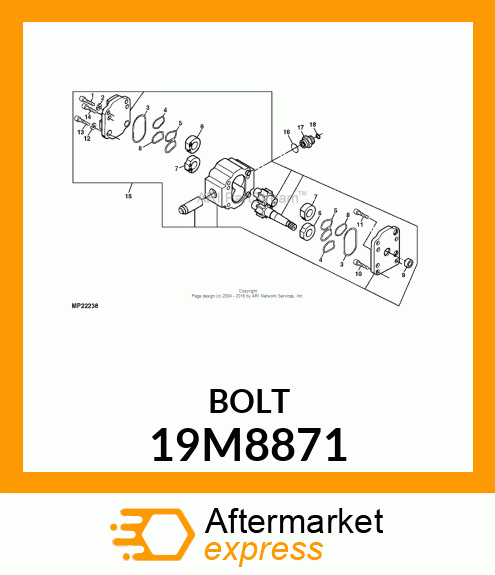 SCREW, HEX SOCKET HEAD, METRIC 19M8871