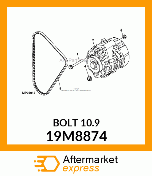 SCREW, FLANGED, METRIC 19M8874