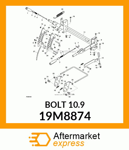 SCREW, FLANGED, METRIC 19M8874