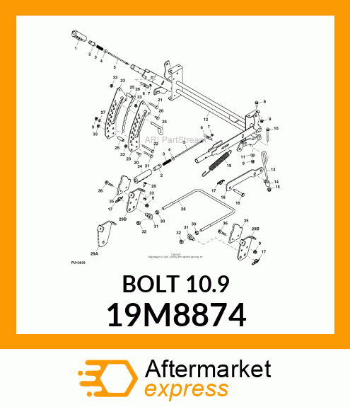 SCREW, FLANGED, METRIC 19M8874