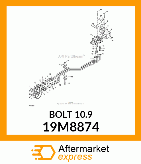 SCREW, FLANGED, METRIC 19M8874