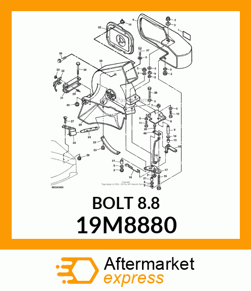 SCREW, HEX HEAD, METRIC 19M8880